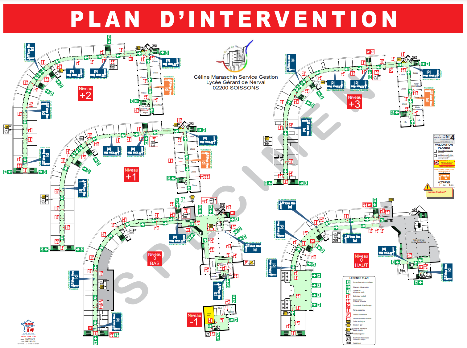france protect Plan Intervention - Evacuation comment Cadre Click Clack Example