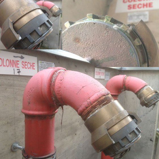Exemple d'entretien et de maintenance de vos colonnes sèches ou colonnes incendie.