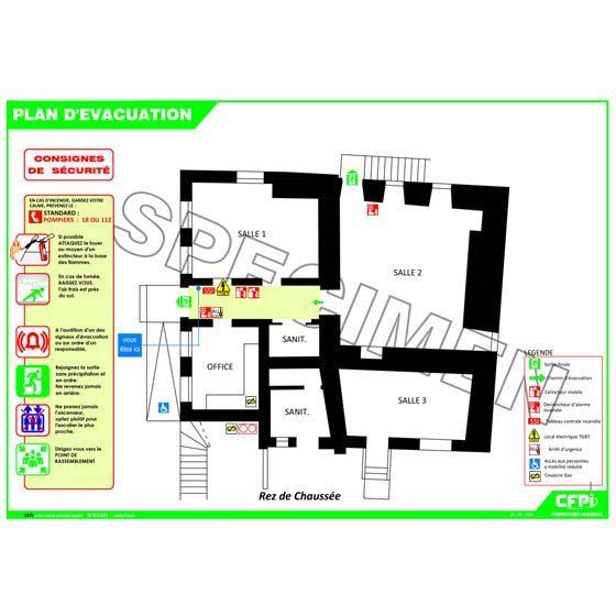 plan evacuation montlucon image