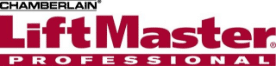 LiftMaster Professional logo in red text on white, with 