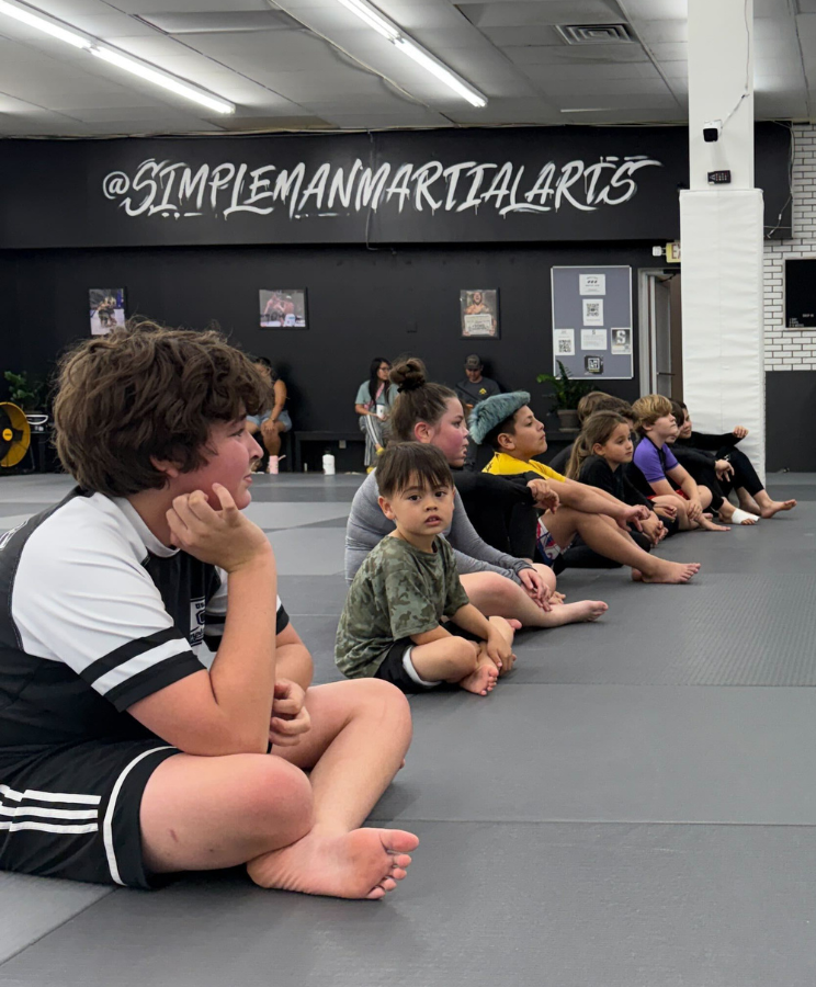 Kids Martial Arts students learning self-defense and discipline at Simple Man Martial Arts.
