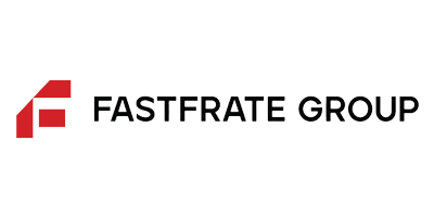 FASTFRATE GROUP logo with red icon and black text on white background