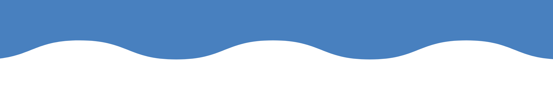 A blue and white wave on a white background.