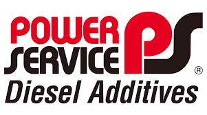 Power Service Diesel Additives logo: red and black text, stylized