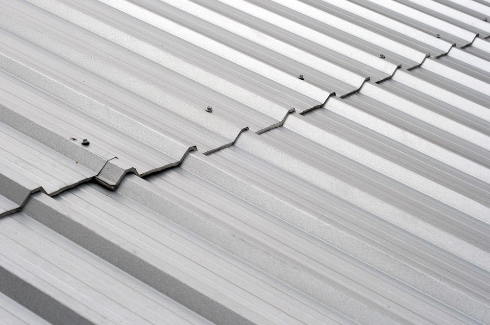 A Close Up View Of A Metal Roof — Topflite Roofing In Vincentia, NSW
