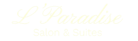 L&rsquo;Paradise Salon logo in elegant gold script on a white background