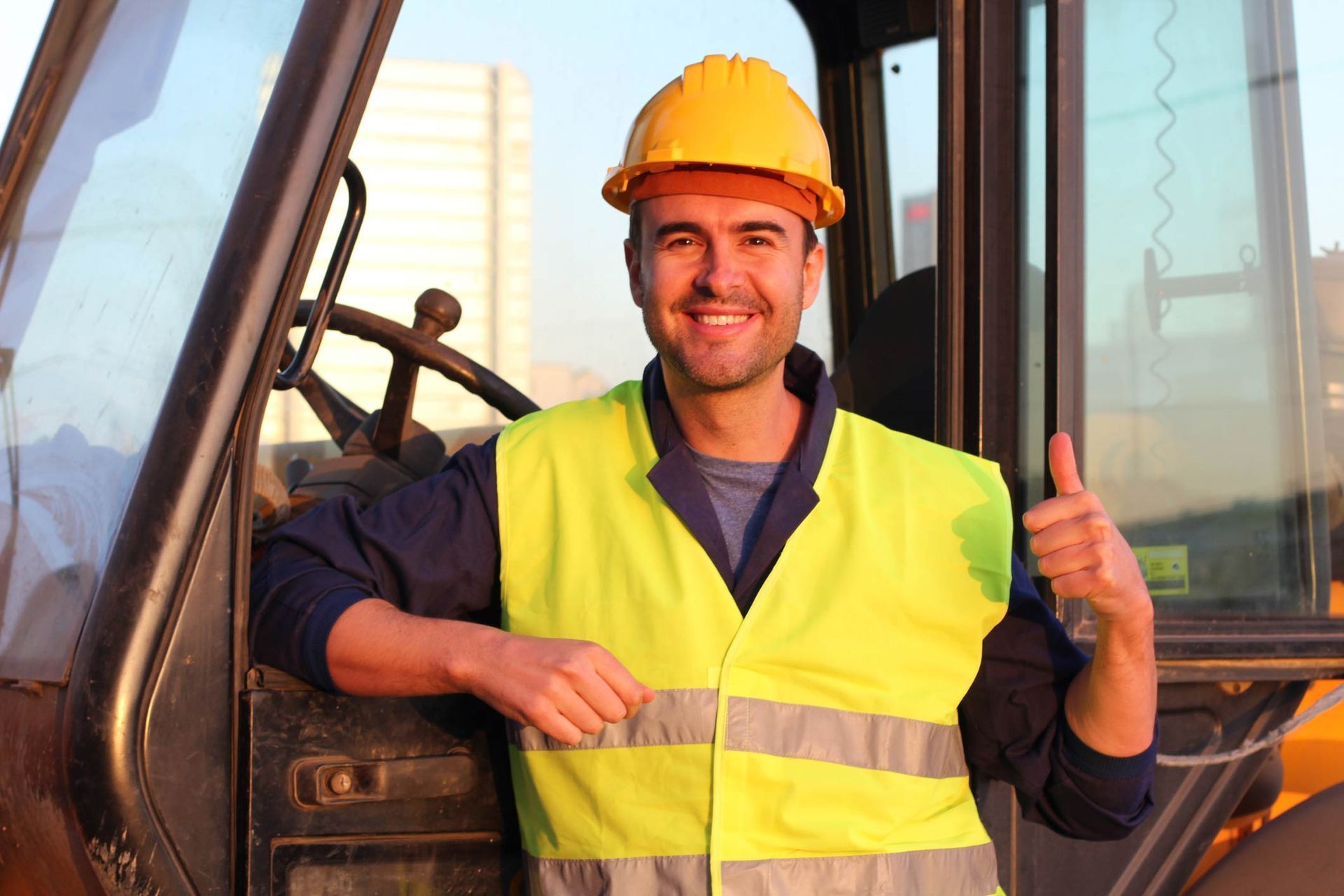 Man Wearing A Hard Hat — Sanford, ME — R. Pepin and Sons Inc.
