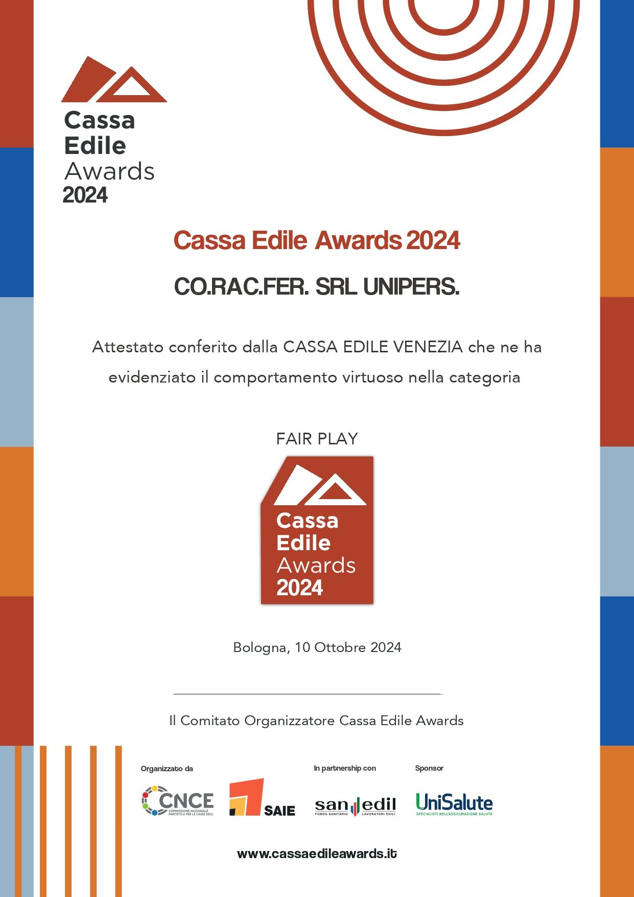 Cassa edile Awards 2023