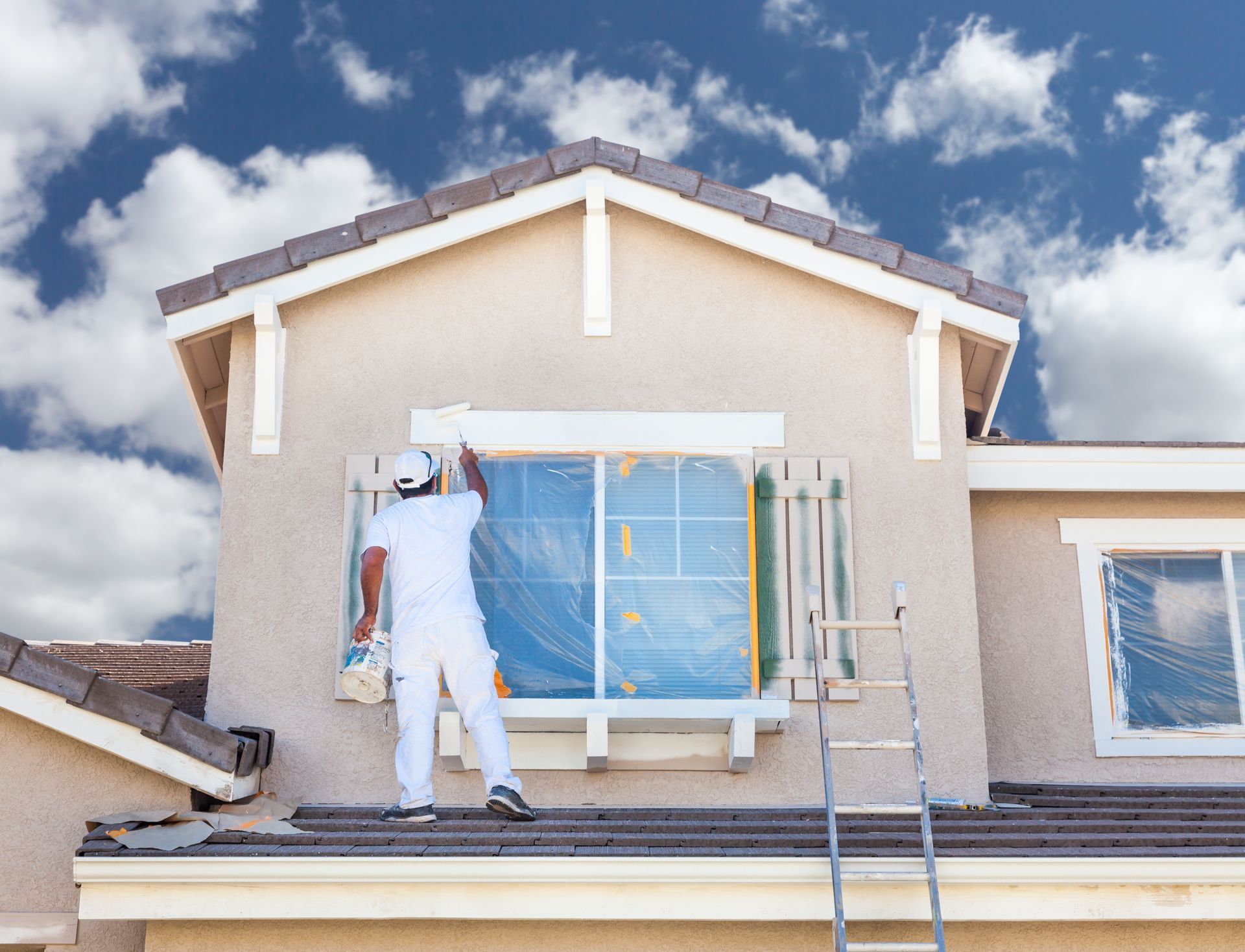 exterior painting in spring