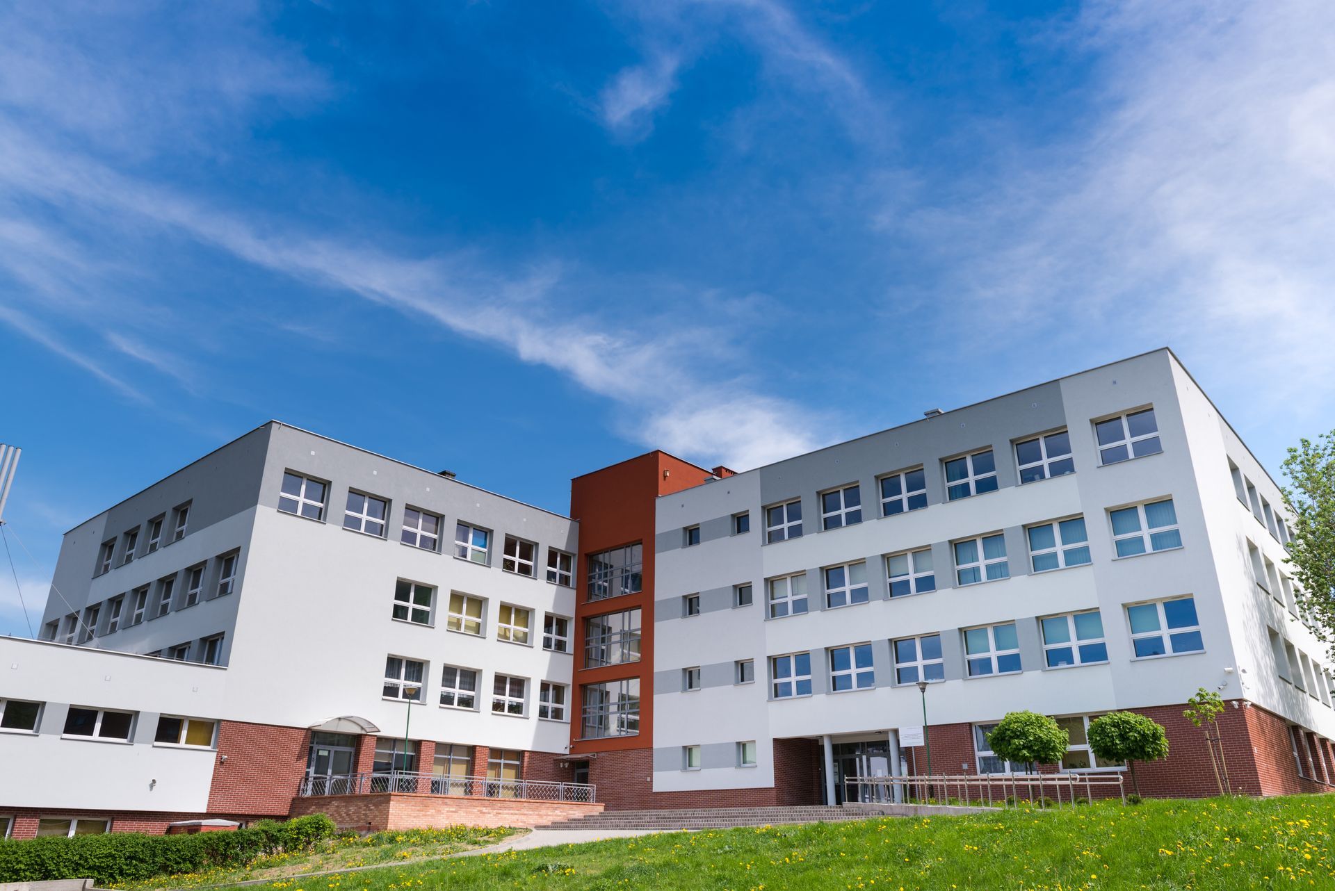 Commercial  exterior wall painting in Connecticut