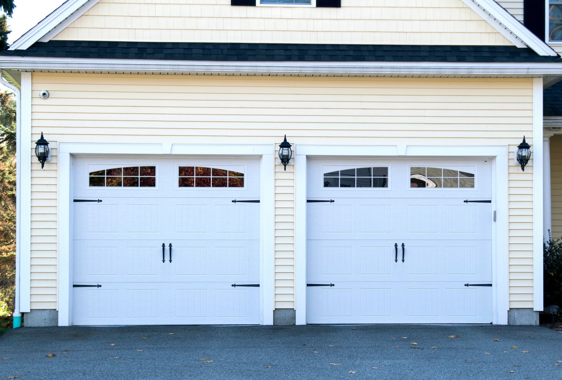 Garage Door Painted White