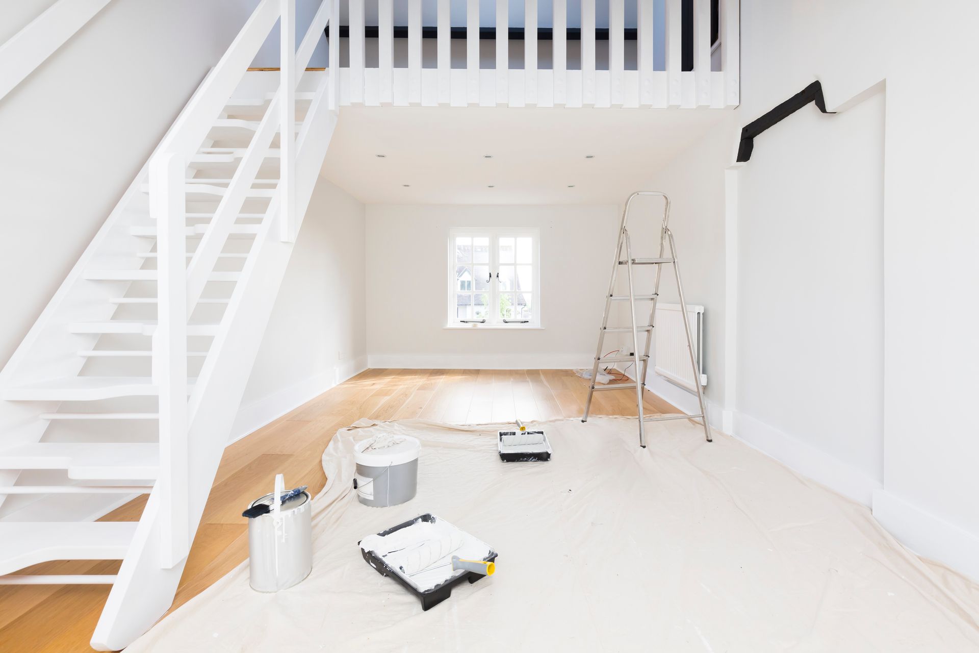 Interior condo hallway painting in Western Massachusetts, brightening shared spaces with a clean, updated finish.