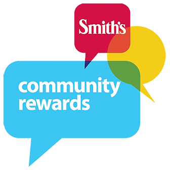 Smith's Community Rewards logo featuring red, yellow, and blue overlapping speech bubbles with the company name and text.