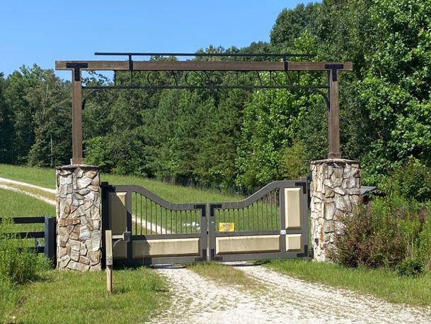 Gates to a property