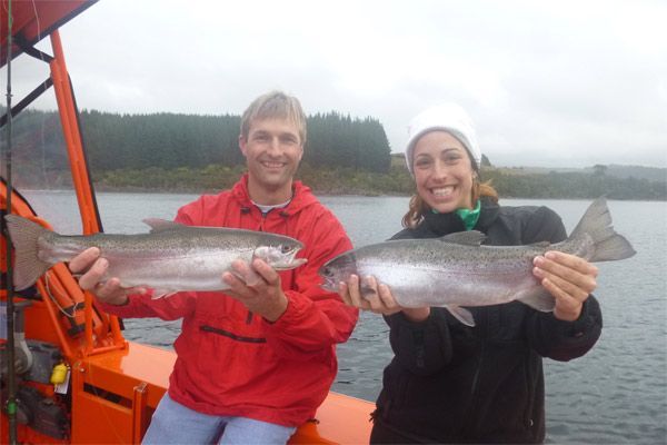 Happy customers after a successful trip Happy customers after a successful trip