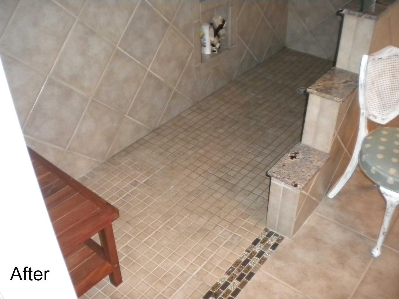 A picture of a bathroom with the words after on the bottom