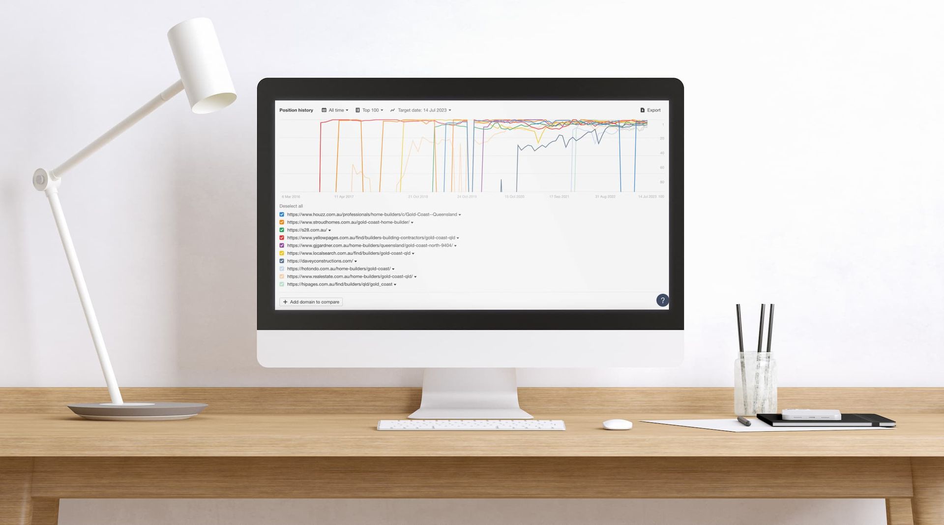 SERP results on a computer screen - SEO Gold Coast