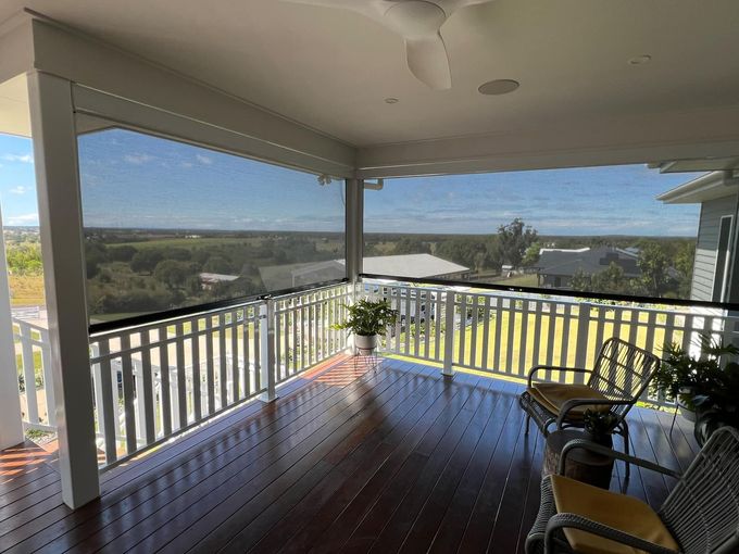Balcony With Blinds — Advantage Screens and Blinds Hervey Bay In Pialba, QLD
