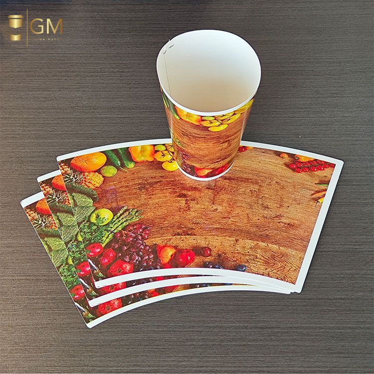 food grade pe coated paper cup fan raw material for cup production