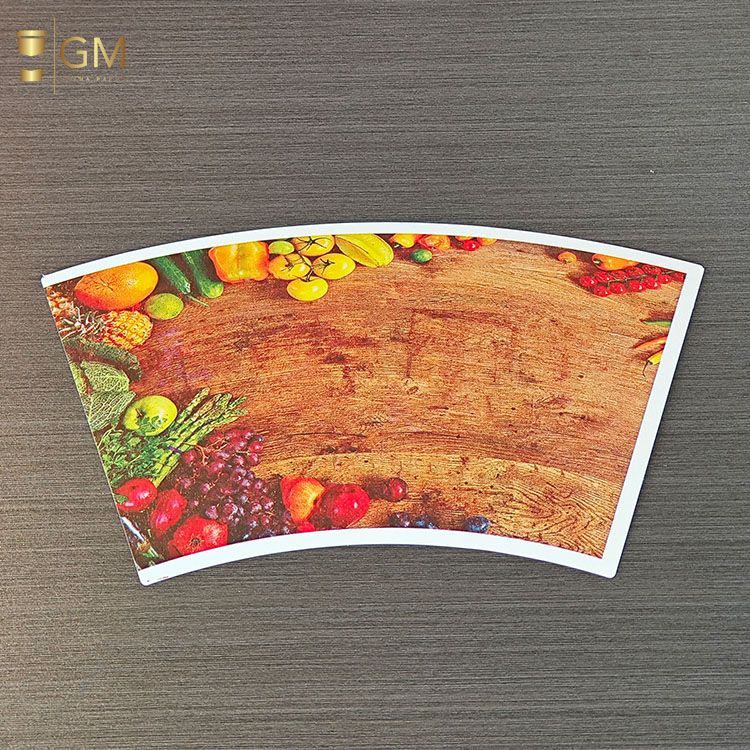 single and double side pe coated paper cup fan sheets for paper cup manufacturing