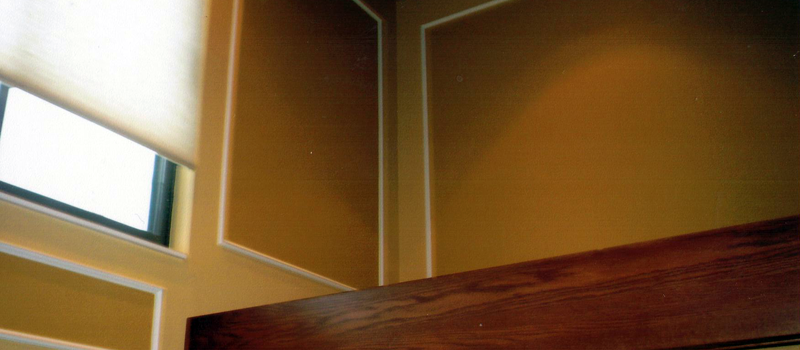 wainscotting painted brown by ESP painting