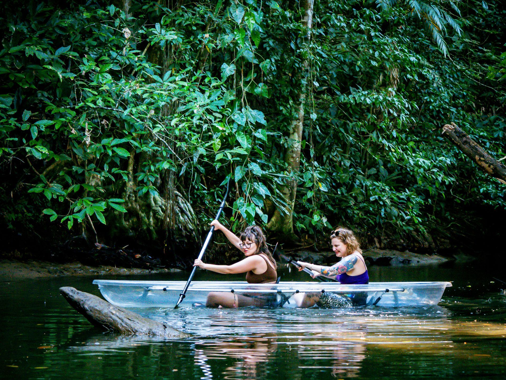 Clear Kayak tour Puerto Viejo