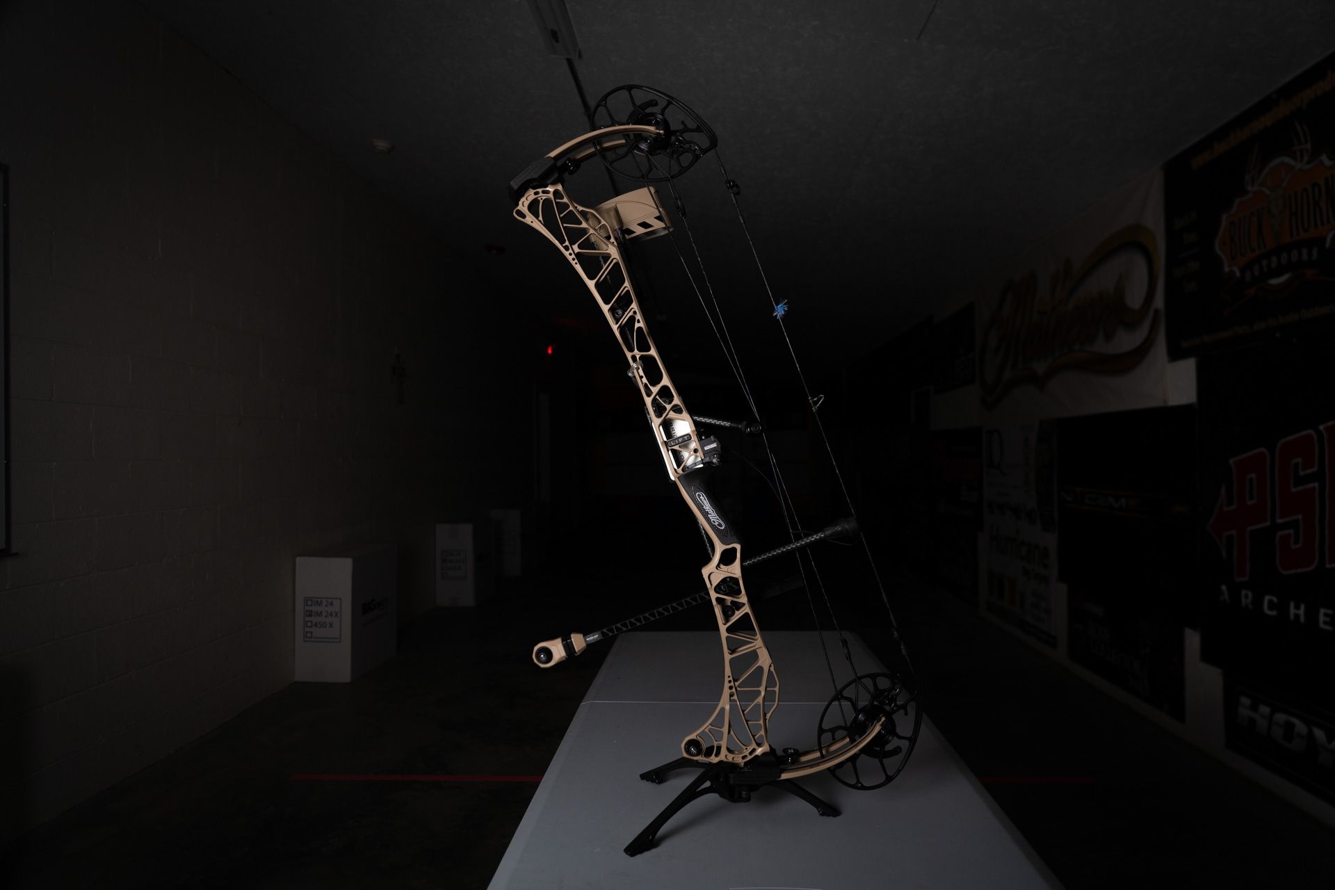 bow sitting on stand