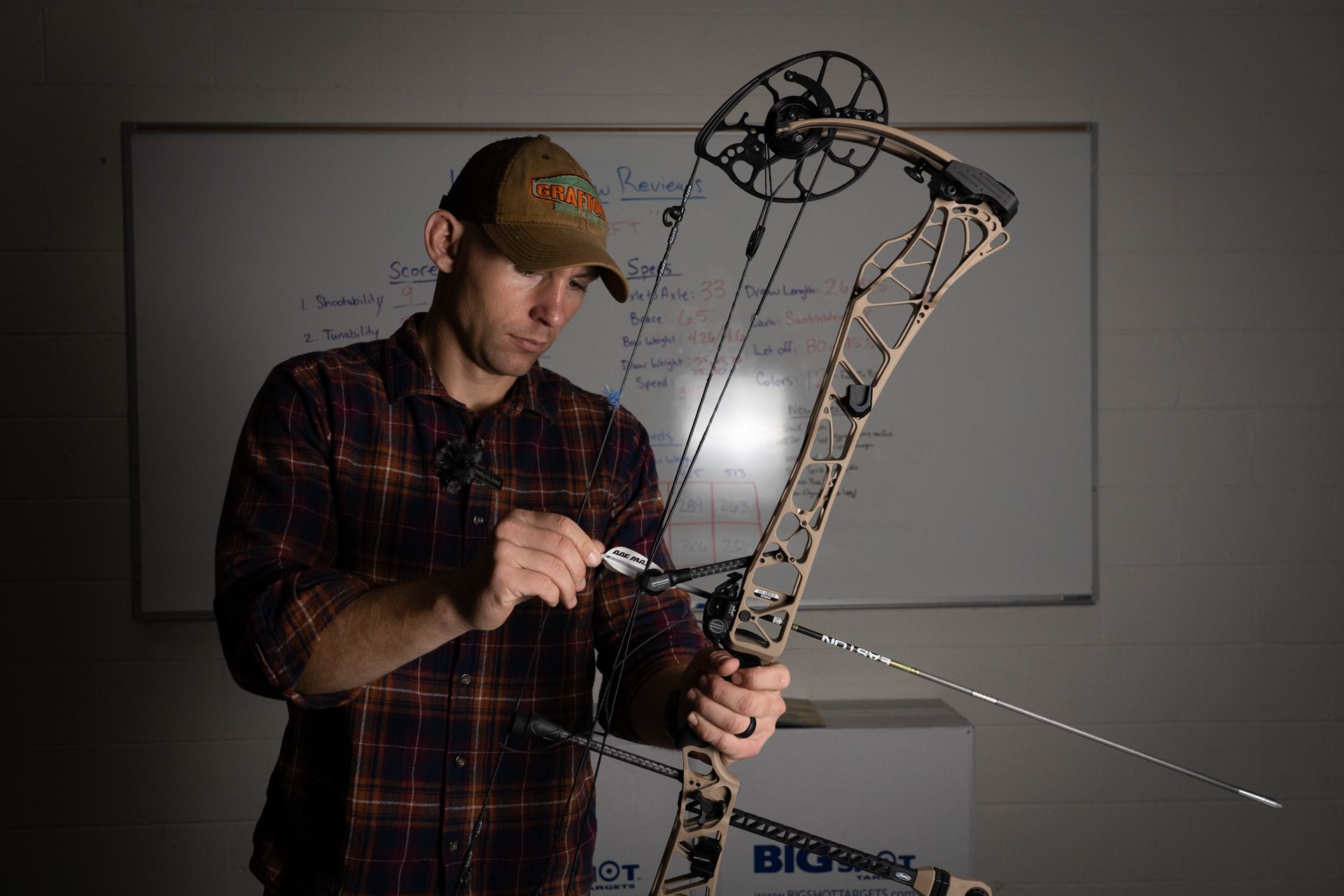 Man testing bow
