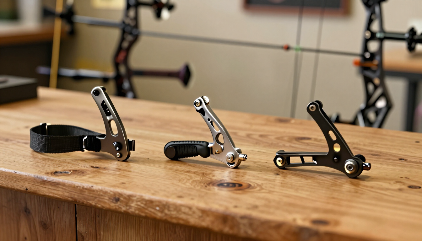 Metal bike pedals on a wooden workbench in a workshop