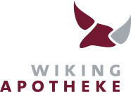 Das Logo der Wiking Apotheke zeigt einen Stier mit Hörnern.