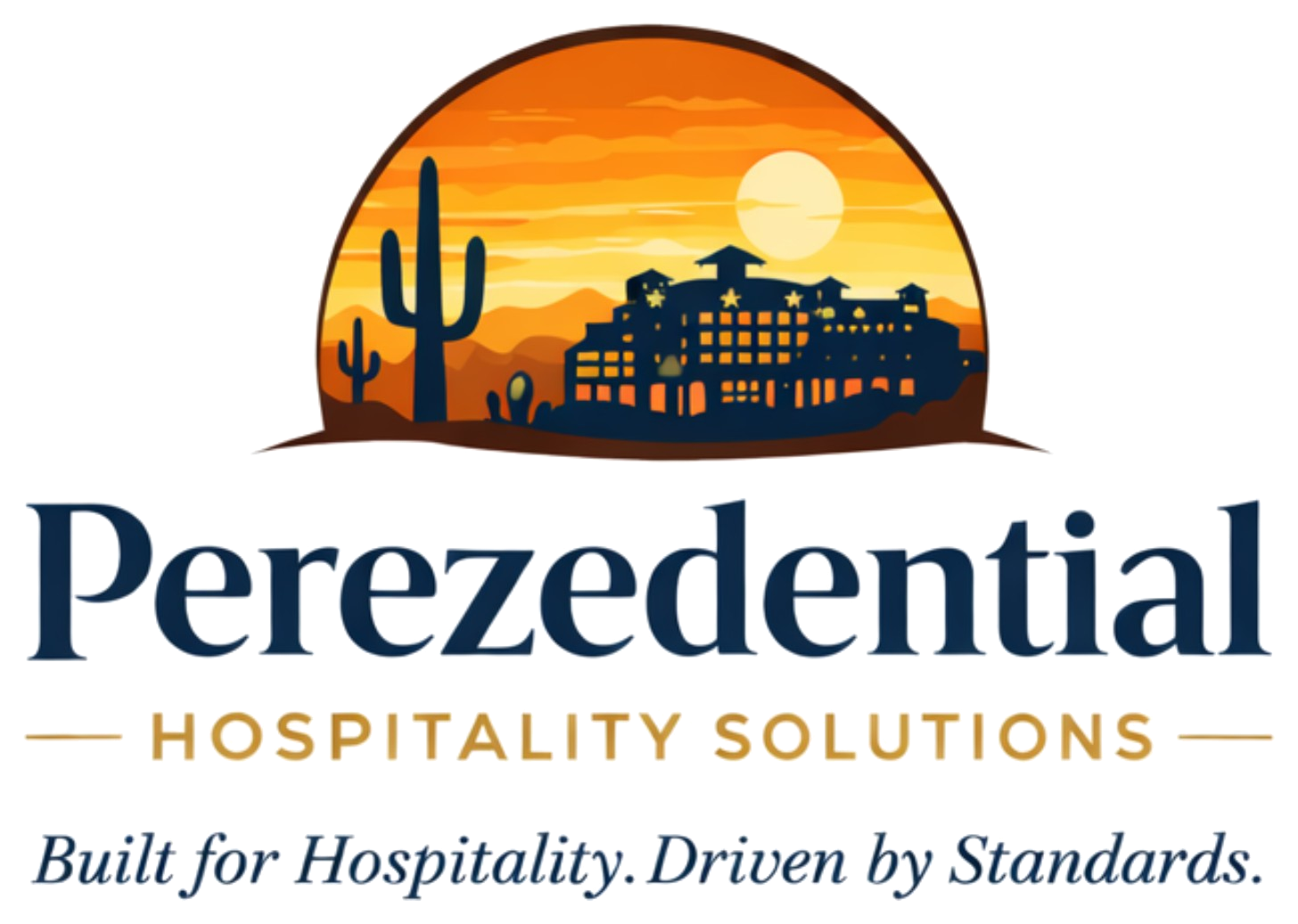 The logo for perezedential arizona 's premier hotel & restaurant cleaning experts