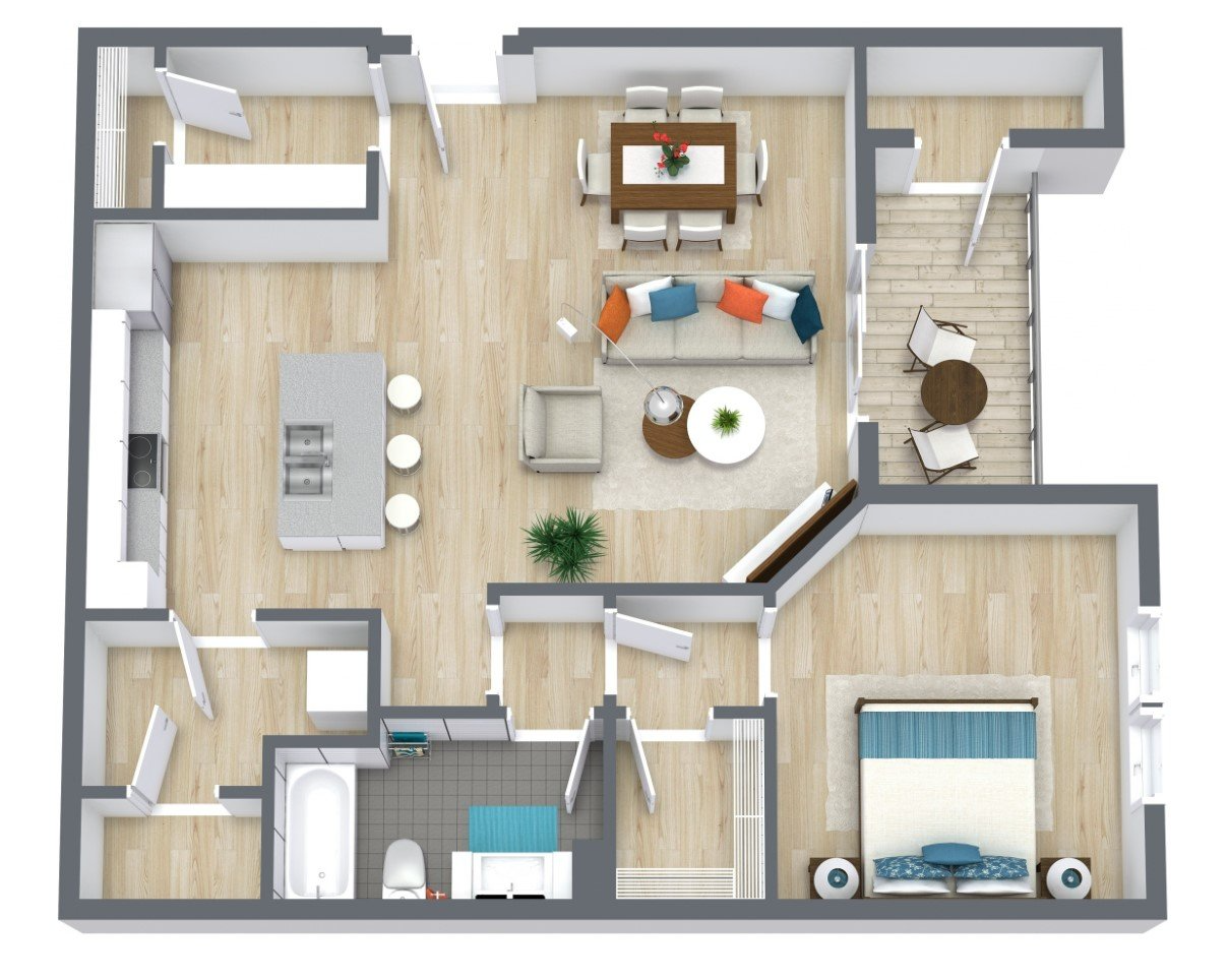 The James - 1 Bed, 1 Bath floor plan