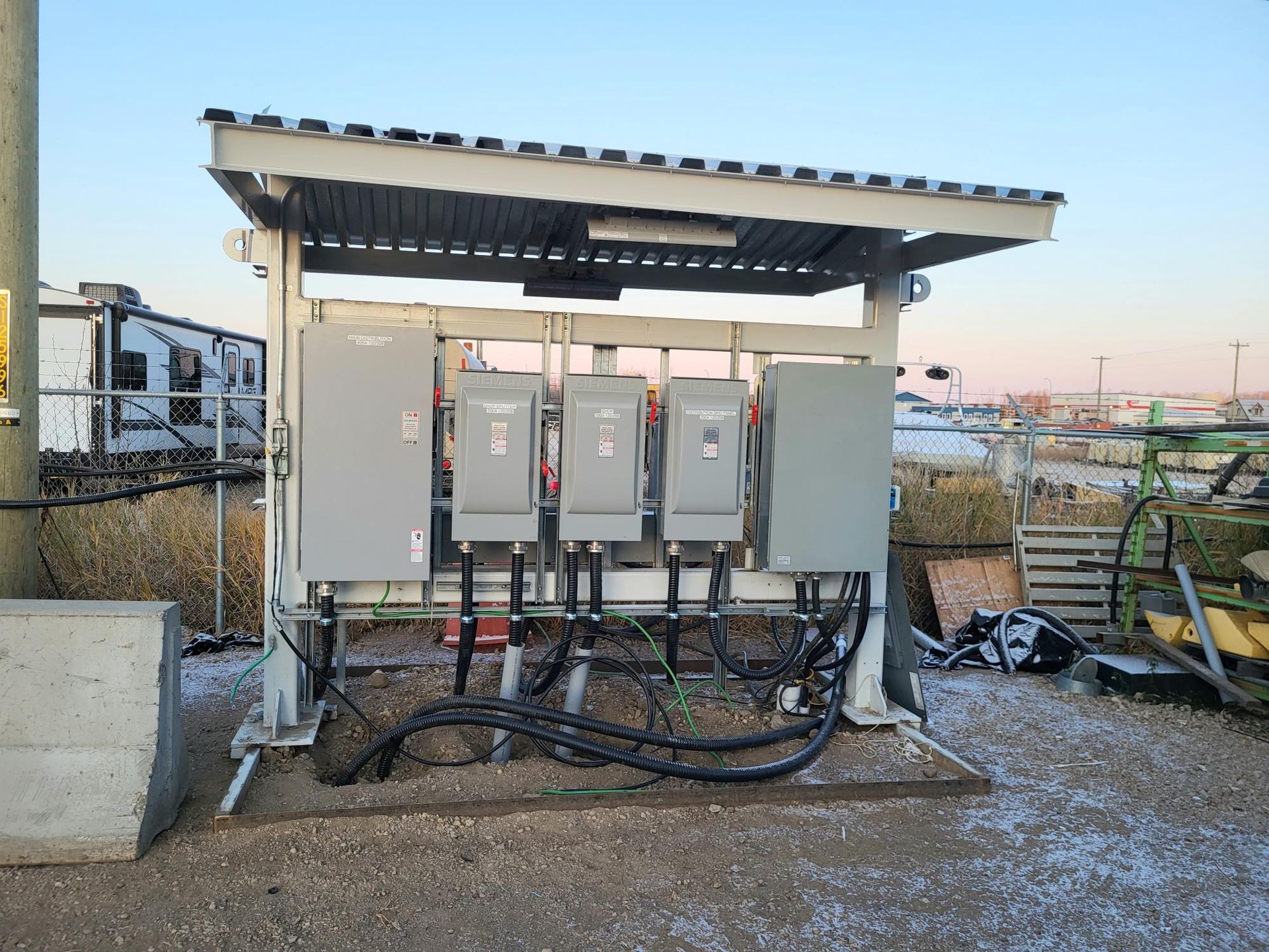 Commercial electrical disconnect installation Edmonton electrician