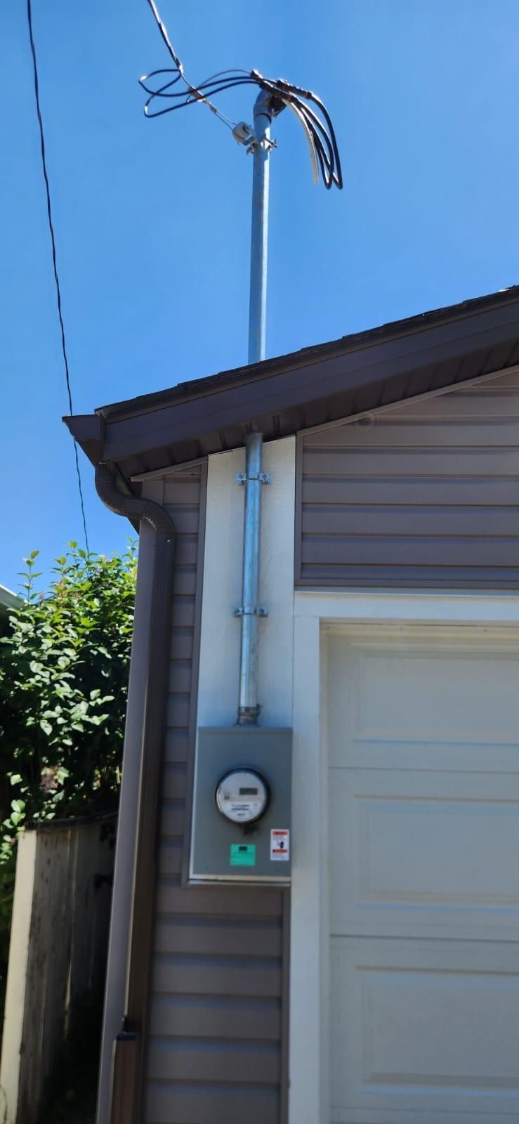 Edmonton overhead electrical service and meter upgrade