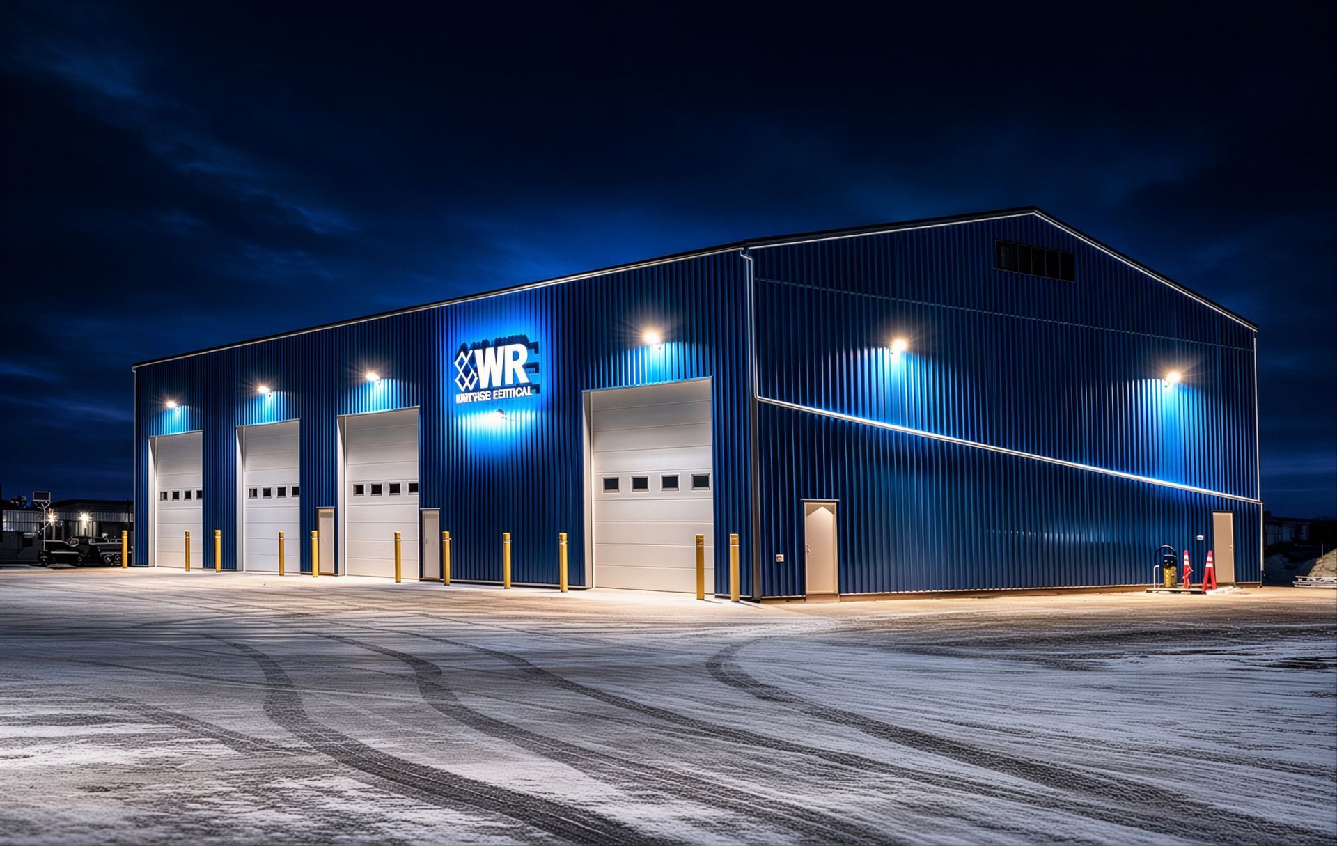 Commercial electrical contractor project for warehouse building in Edmonton