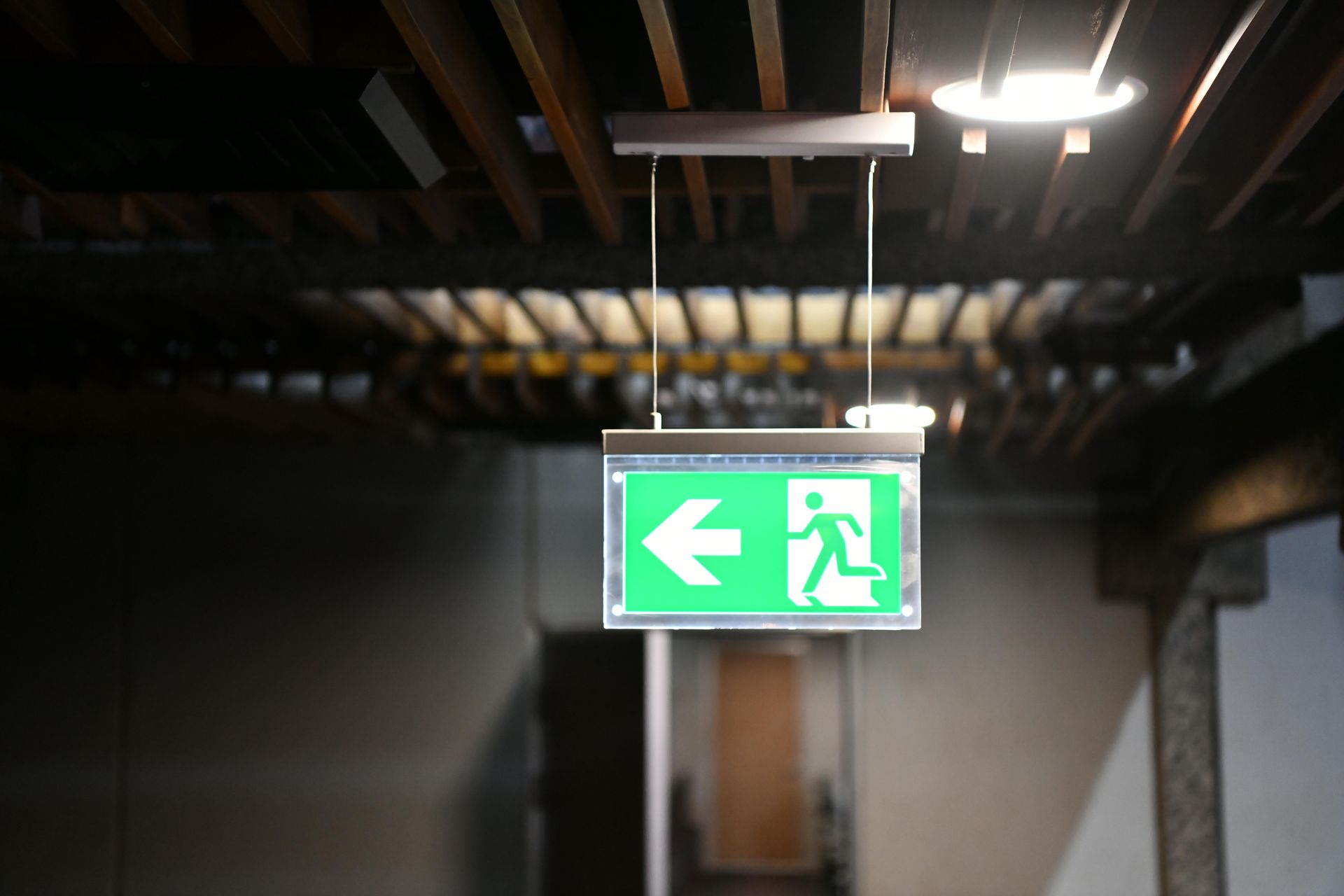 Commercial fire alarm installation by electrician in Edmonton building