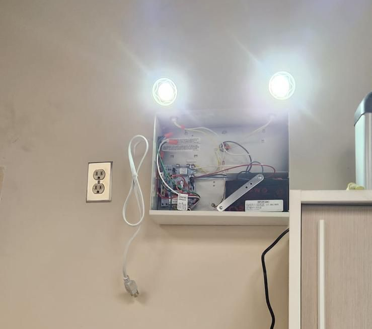 Emergency lighting battery unit testing and repair in Edmonton