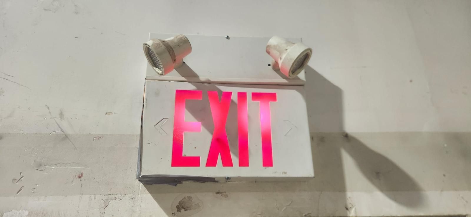 Exit sign and emergency lighting inspection in Edmonton