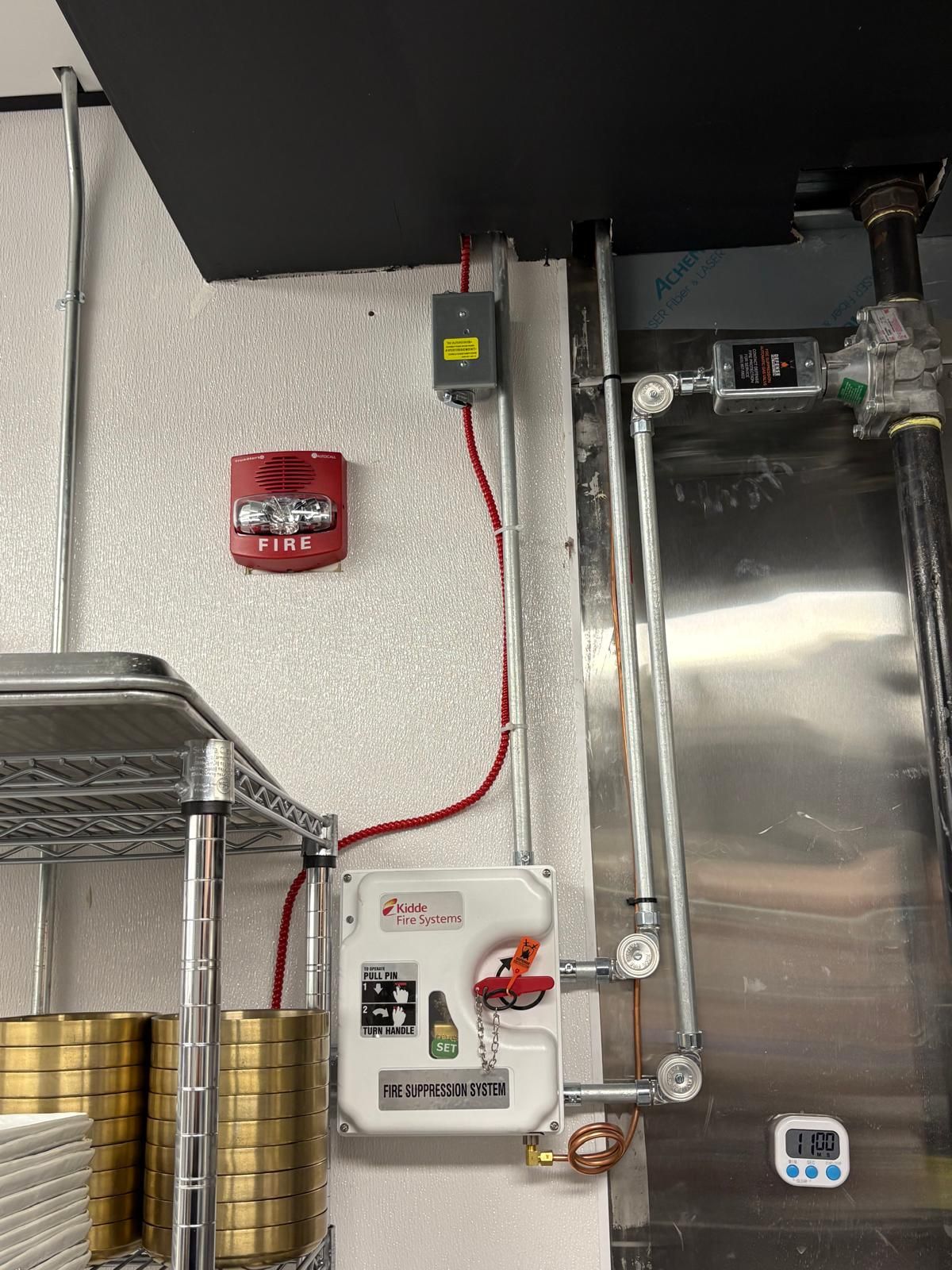 Fire alarm control module installation and wiring in Edmonton