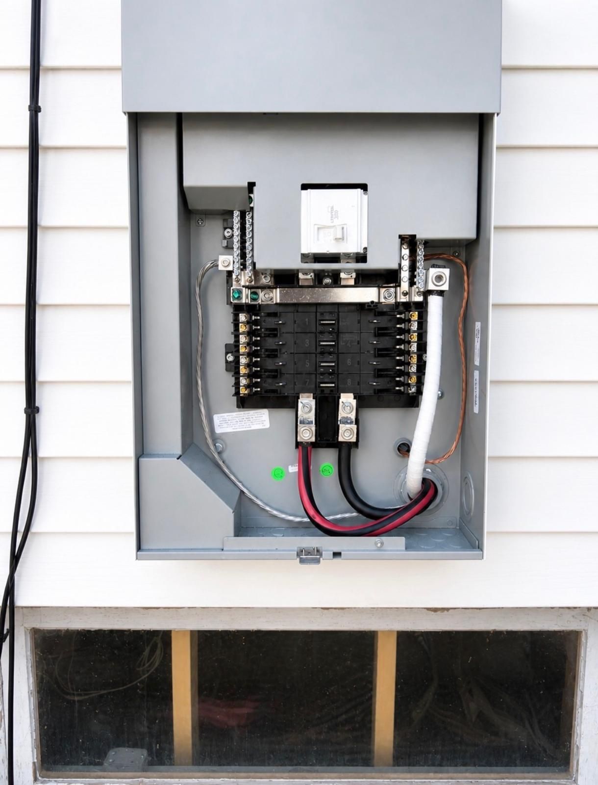 Electrical panel capacity for 200 amp service upgrade in Edmonton