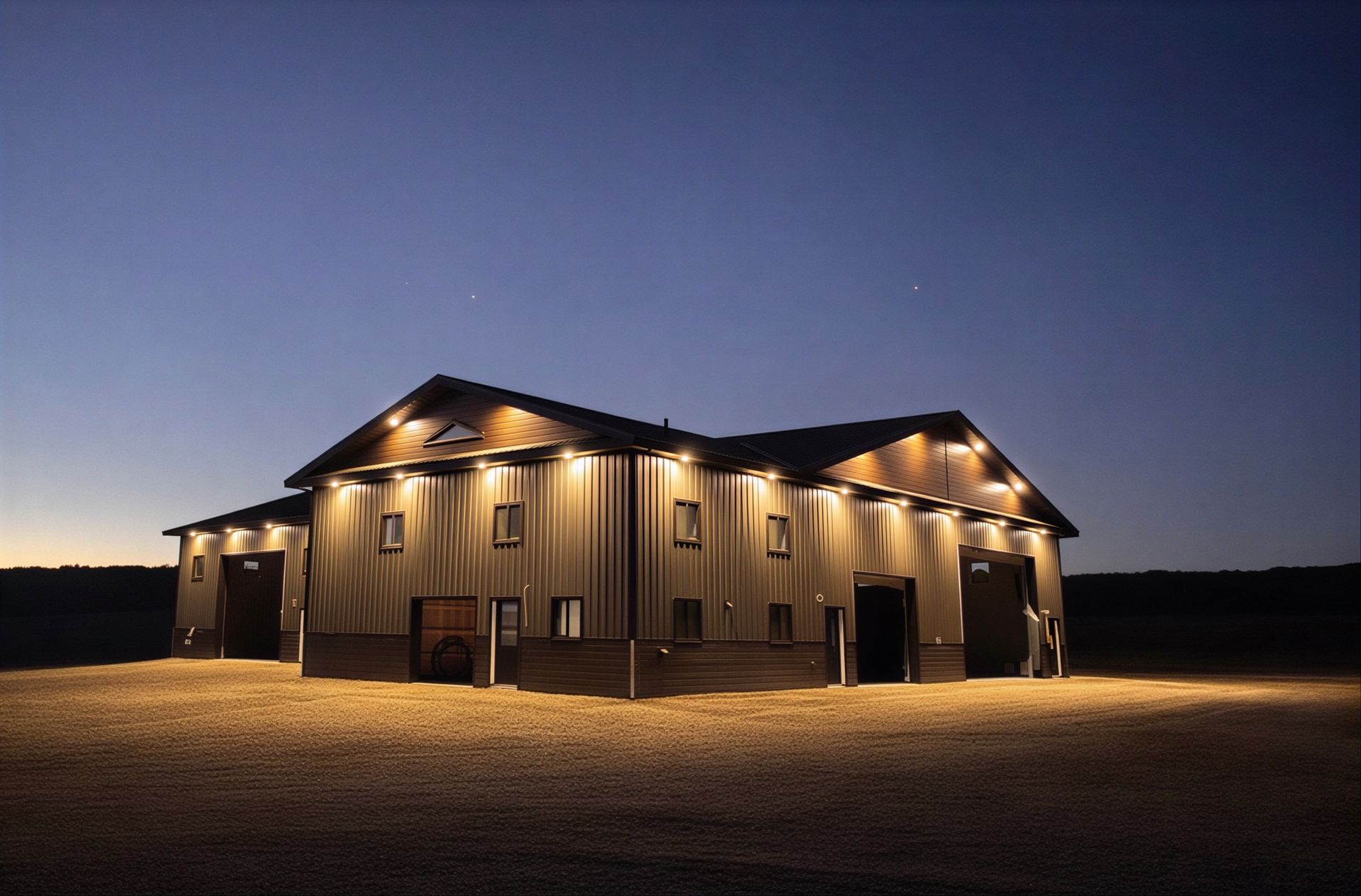 Shop and warehouse electrical installation and exterior lighting in Edmonton