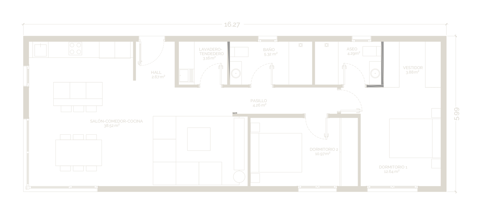 plano casa modular industrial prefabricada 100 m2