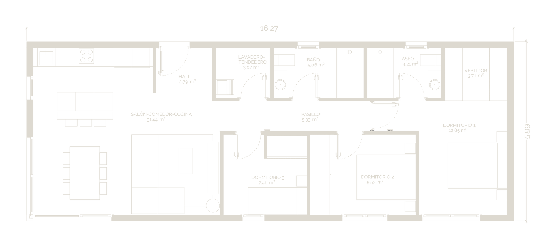plano casa modular industrial prefabricada 100 m2