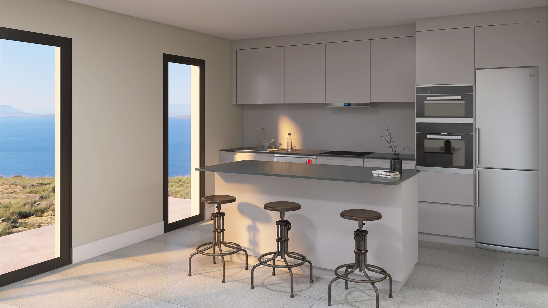 casa prefabricada modular cocina estándar acabado