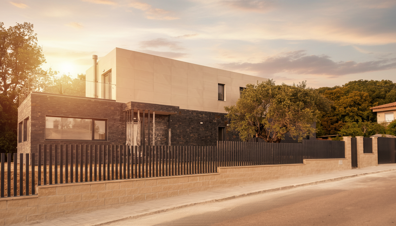 Casa construcción industrial modular de 175m2 con garaje.