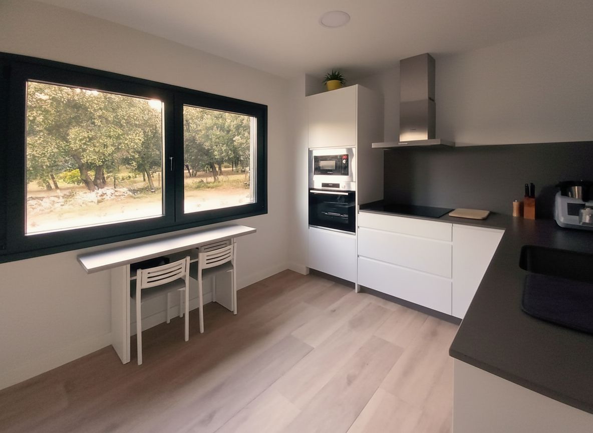 Interiores casa modular prefabricada CUBE 175m2