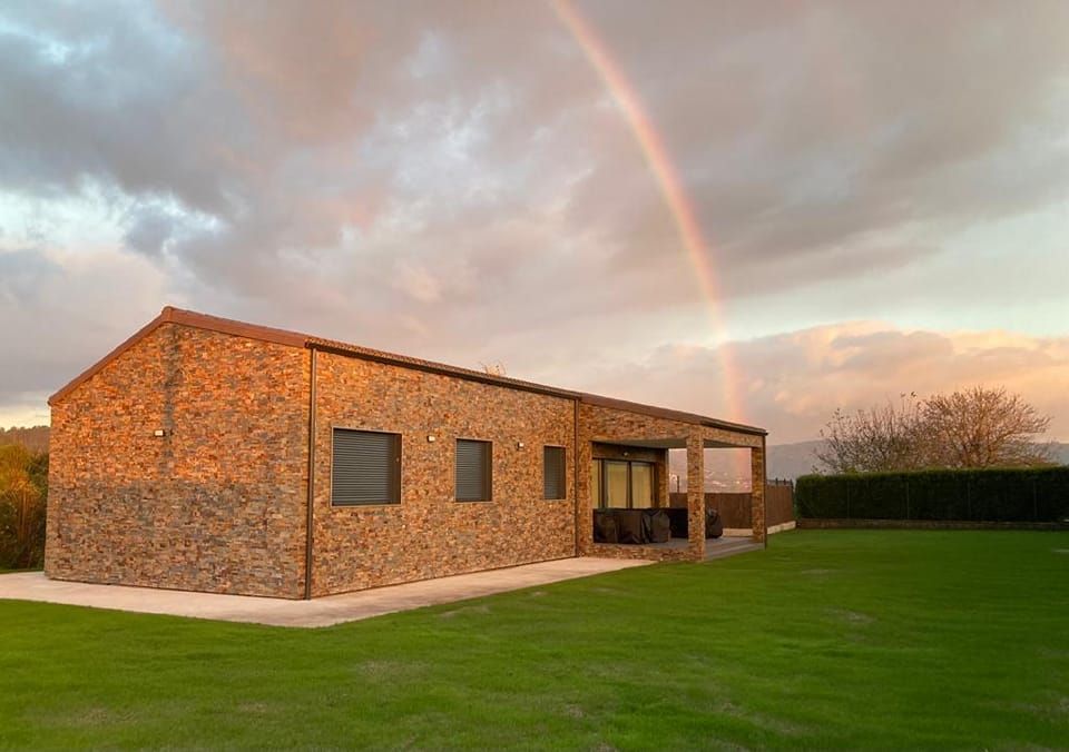 casa industrial modular prefabricada rústica  galicia