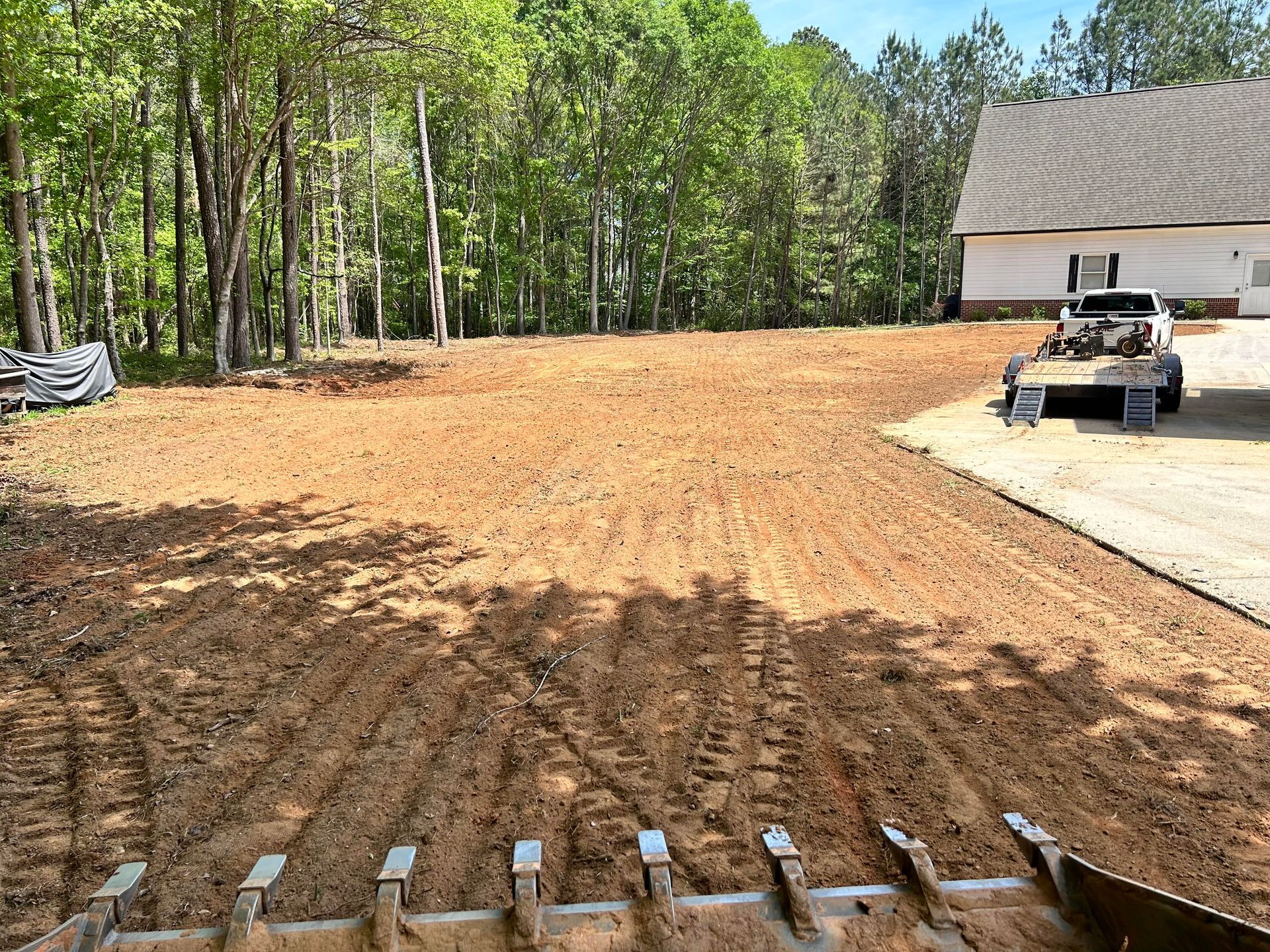 Hydroseeding - before