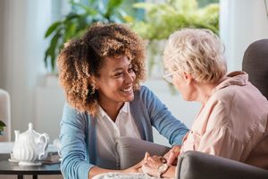 Caregiver Taking Care Of Senior — Temecula, CA — Akahina Home Care