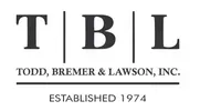 Logo for Todd, Bremer & Lawson, Inc. featuring the letters T|B|L, established 1974.